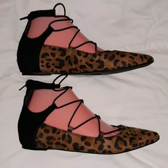 Jennifer Lopez Terri Leopard Ballet Flats Size‎ 7½ - Picture 3 of 8